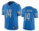 Nike Men & Women & Youth Detroit Lions #14 Amon Ra St Brown Blue Vapor Untouchable Limited Stitched Jersey,baseball caps,new era cap wholesale,wholesale hats